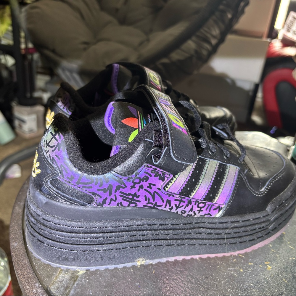 Kris Andrew Small x adidas Wmns Forum Triple Platform Low 'Pride' - Picture 2 of 6